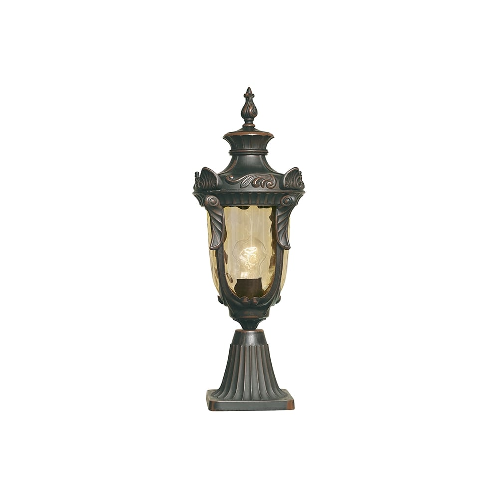 Philadelphia Distinctive Medium Outdoor Pedestal Lantern In Old Bronze Finish PH3/M OB