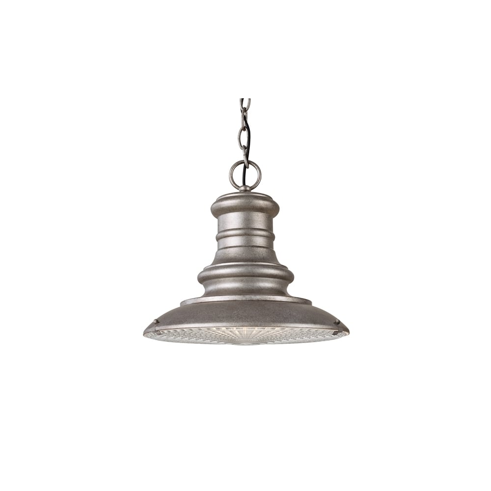 Redding Station Outdoor Medium Chain Lantern In Tarnished Finish FE/REDDING8/M TN