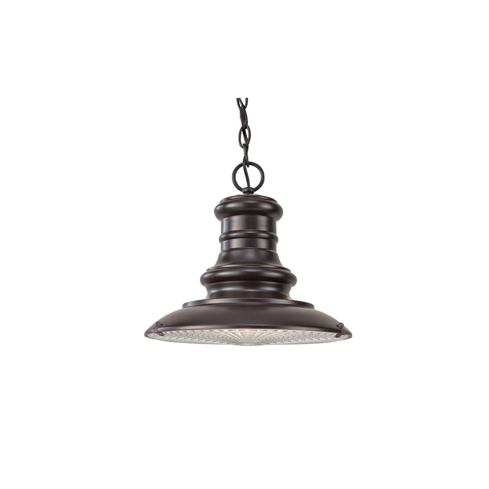 Redding Station Outdoor Medium Chain Lantern In Restoration Bronze FE/REDDING8/M RB