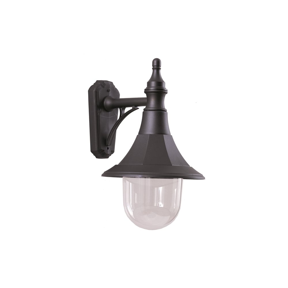 Shannon Outdoor Down Wall Lantern In Black Finish SHANNON DOWN