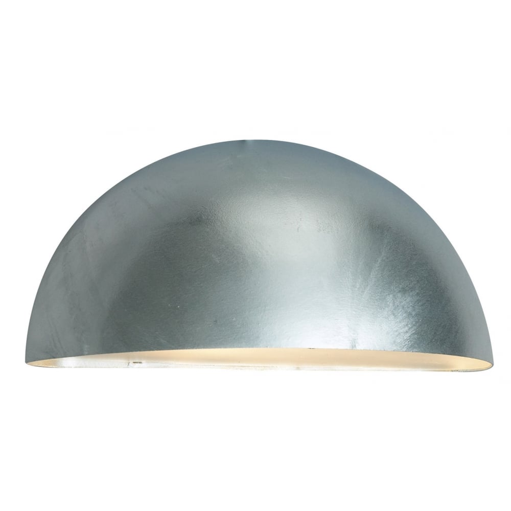 Paris Outdoor Large Wall Down Light In Galvanized Finish IP43 PARIS-L-E27-GAL