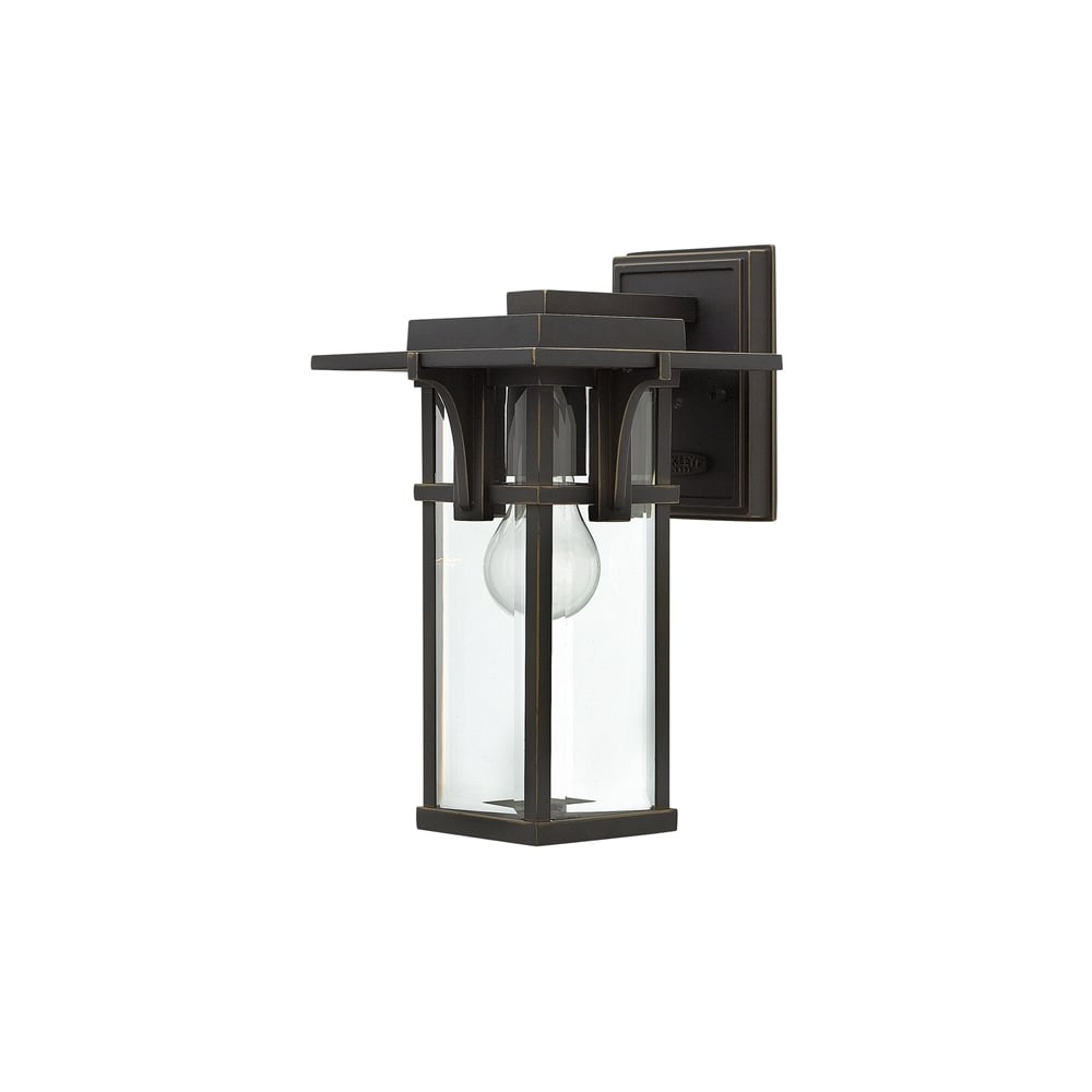 Manhattan Outdoor Small Wall Light In Oil Rubbed Bronze Finish HK-MANHATTAN2-S