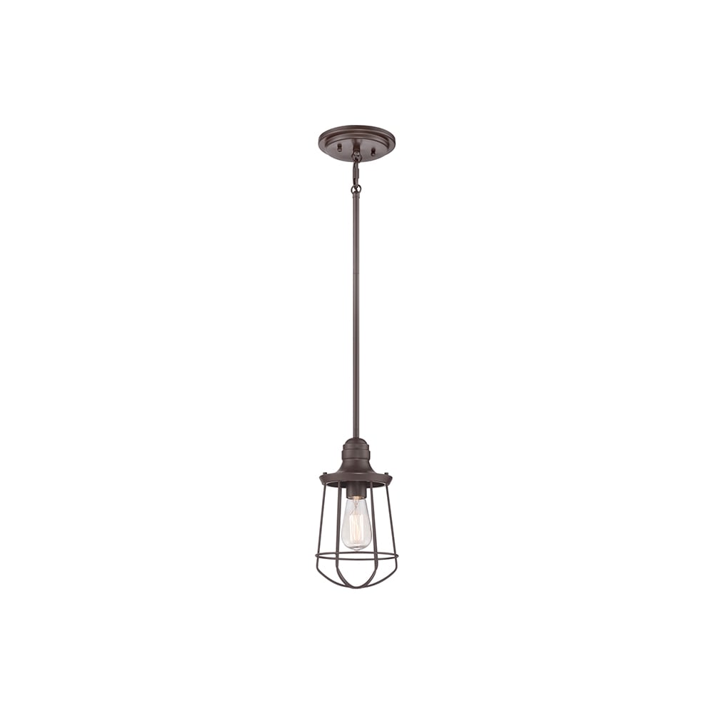 Marine Mini Ceiling Pendant Light In Western Bronze Finish QZ/MARINE/P