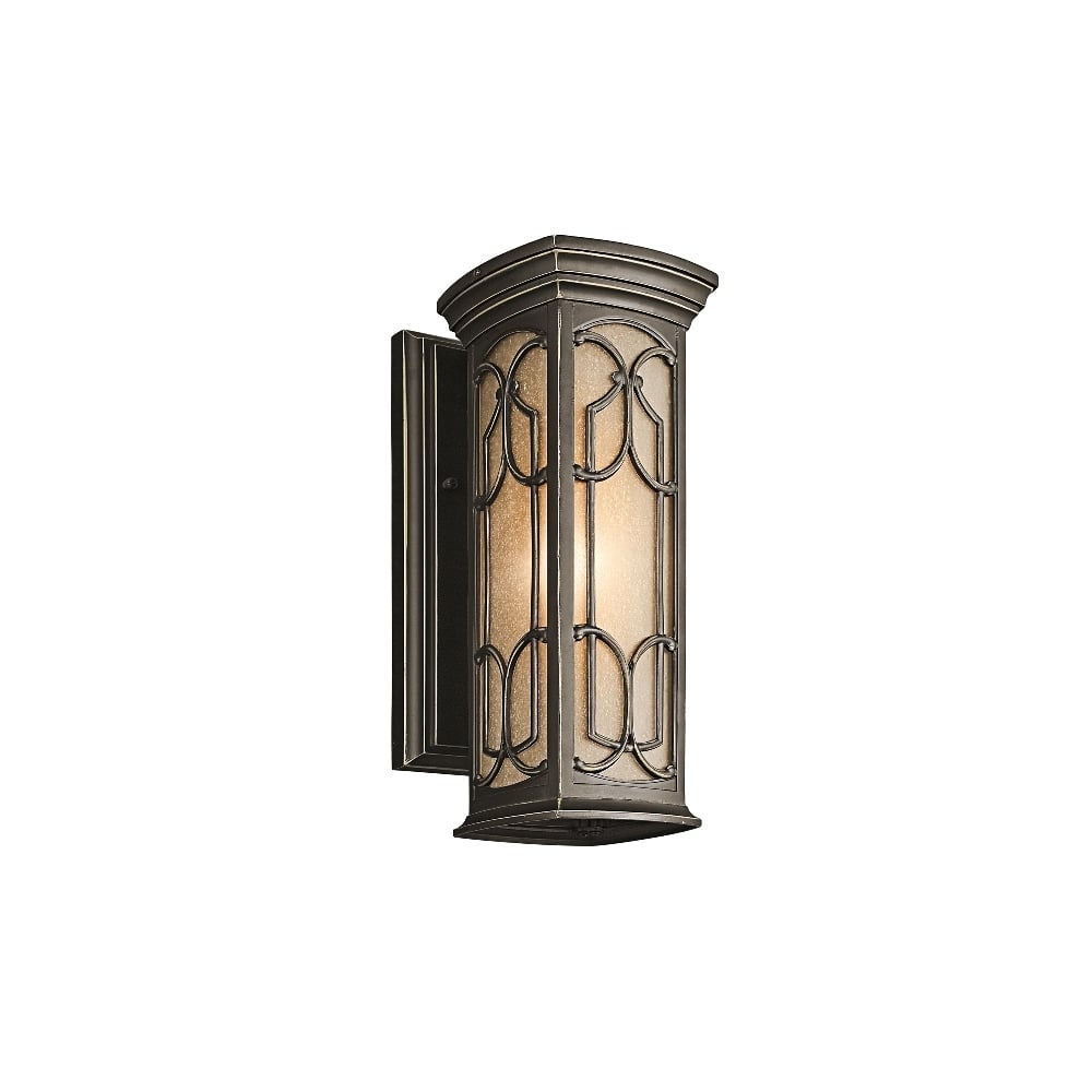 Franceasi Outdoor Small Wall Lantern In Olde Bronze Finish KL/FRANCEASI/S