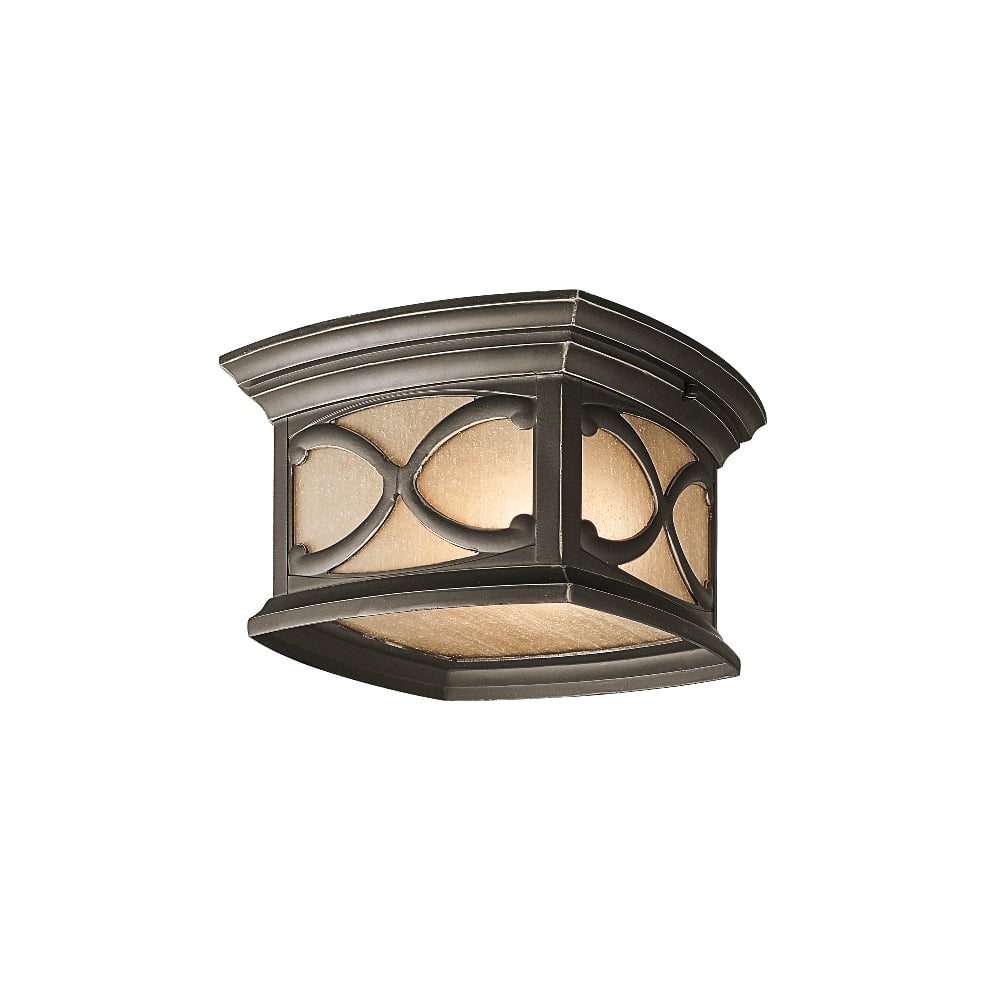 Franceasi Outdoor Flush Ceiling Lantern In Olde Bronze Finish KL/FRANCEASI/F