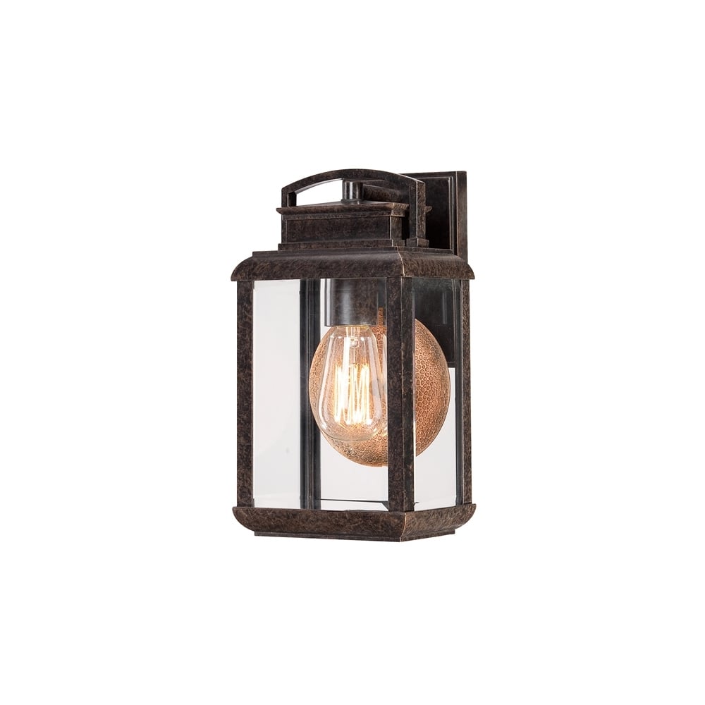 Byron Outdoor Vintage Small Wall Lantern In Imperial Bronze Finish QZ/BYRON/S