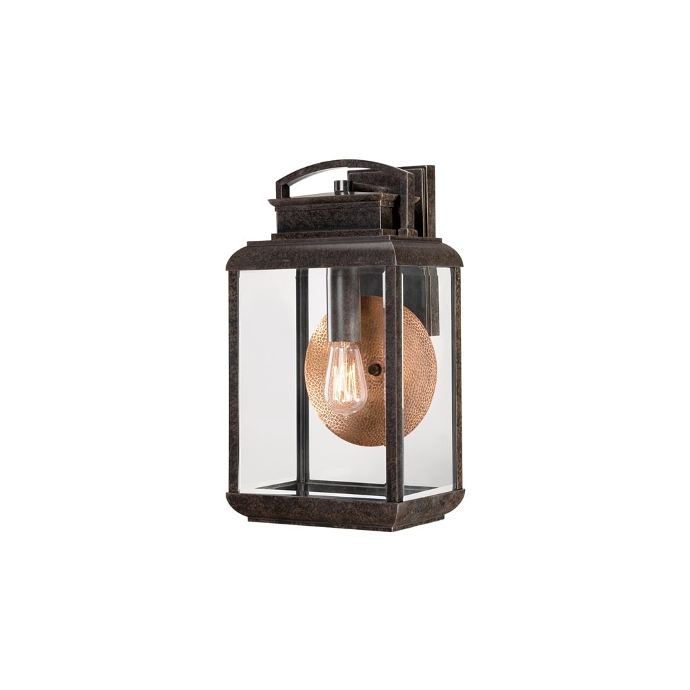 Byron Outdoor Vintage Large Wall Lantern In Imperial Bronze Finish QZ/BYRON/L