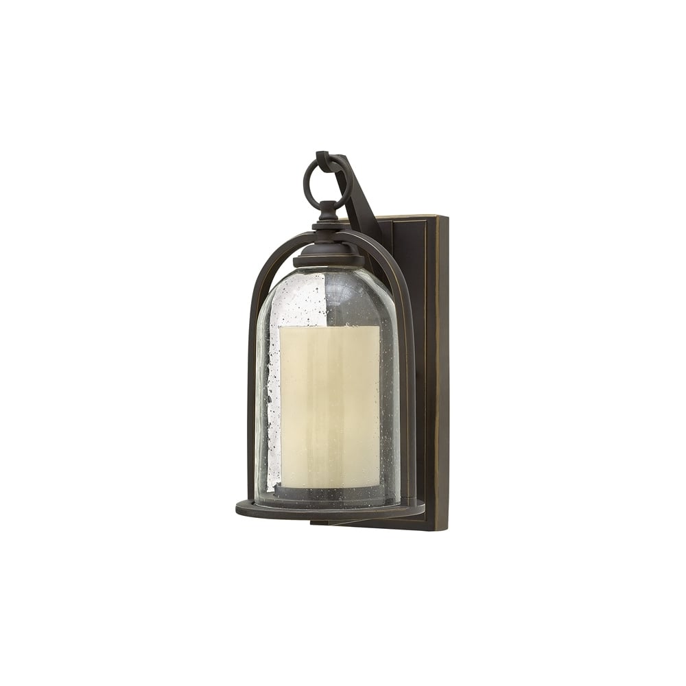 Quincy Outdoor Small Wall Lantern In Oil Rubbed Bronze Finish HK/QUINCY/S