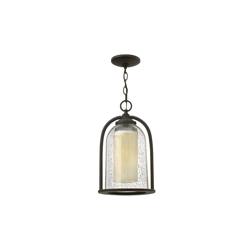Quincy Outdoor Ceiling Chain Lantern In Oil Rubbed Bronze Finish HK/QUINCY8/M