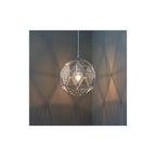 Armour Modern One Light Ceiling Pendant In Chrome Finish 72817