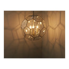 Miele Modern Three Light Ceiling Pendant In Antique Brass Finish 73560