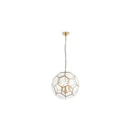 Miele Modern Three Light Ceiling Pendant In Antique Brass Finish 73560
