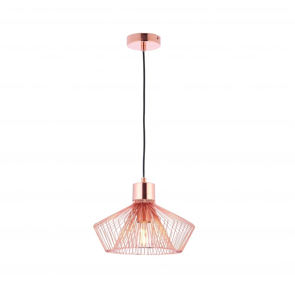 Kimberley Modern One Light Ceiling Pendant In Copper Finish 72813