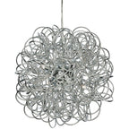 Stella Modern Swirl Ceiling Pendant Light In Chrome Finish 3476CH
