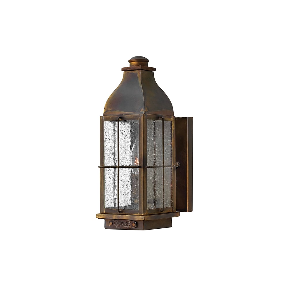 Bingham Classic Small Outdoor Wall Lantern In Sienna Finish IP44 HK/BINGHAM/S