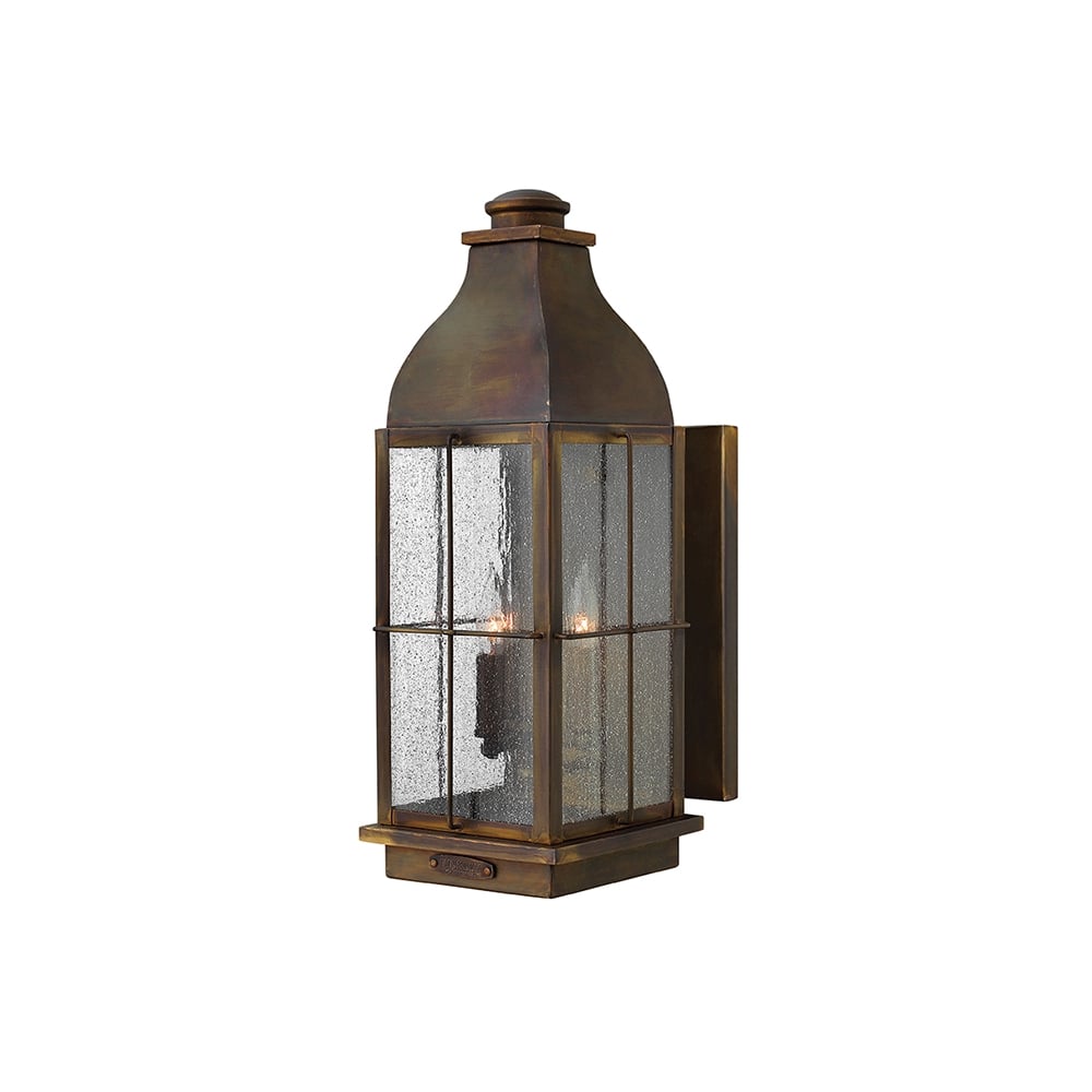 Bingham Classic Large Outdoor Wall Lantern In Sienna Finish IP44 HK/BINGHAM/L