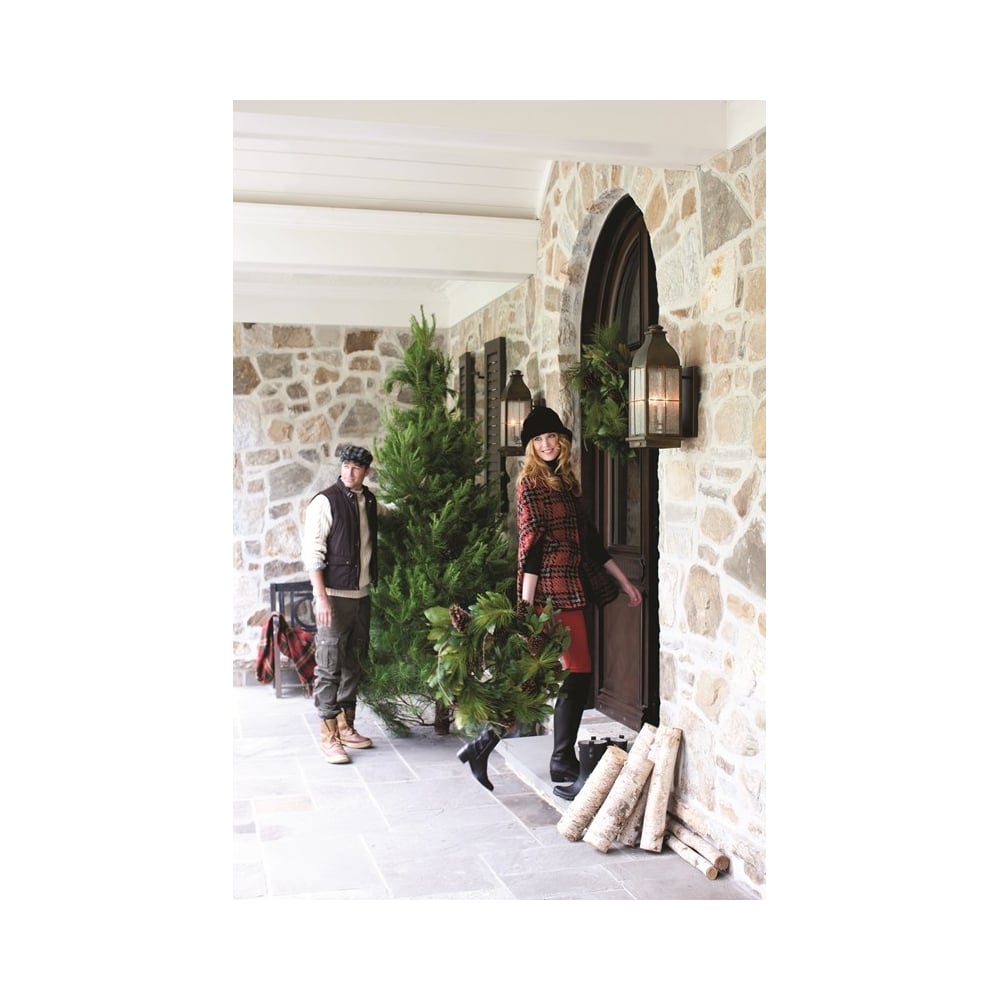 Bingham Classic Large Outdoor Wall Lantern In Sienna Finish IP44 HK/BINGHAM/L