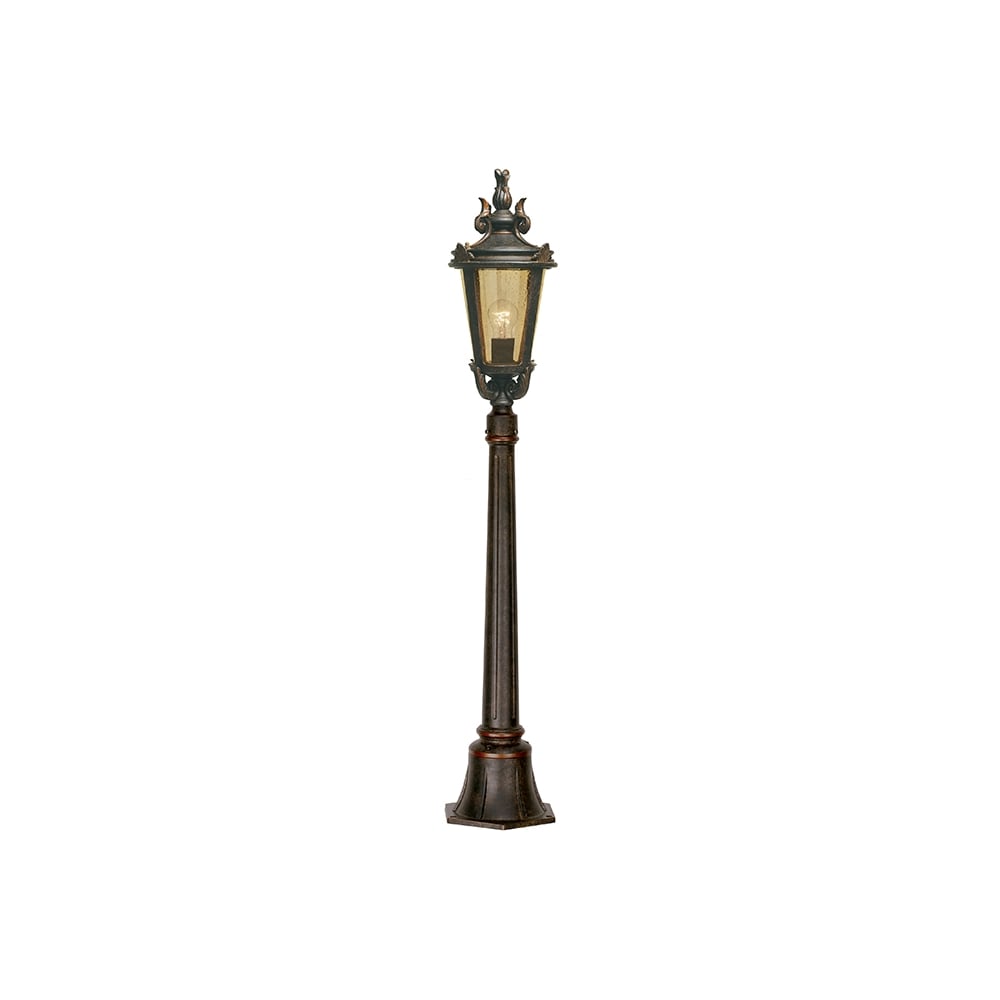Baltimore Traditional Medium Pillar Light In Weathered Bronze Finish IP44 BT4/M