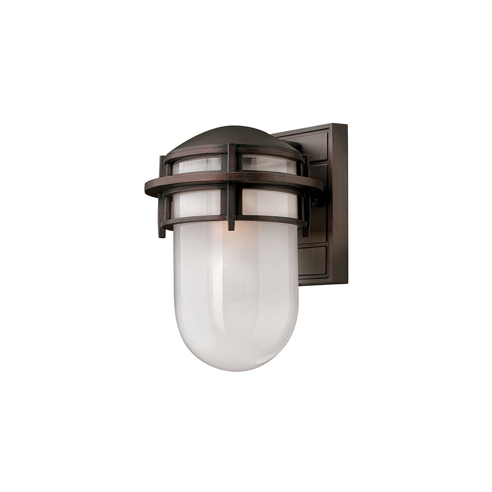 Reef Contemporary Outdoor Small Wall Lantern In Victorian Bronze Finish HK/REEF/SM VZ