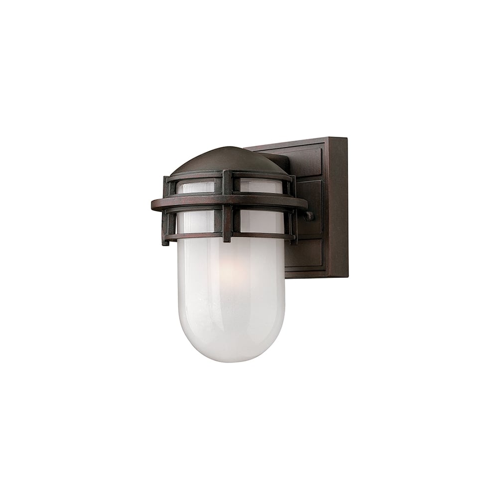 Reef Contemporary Outdoor Mini Wall Lantern In Victorian Bronze Finish HK/REEF/MINI VZ
