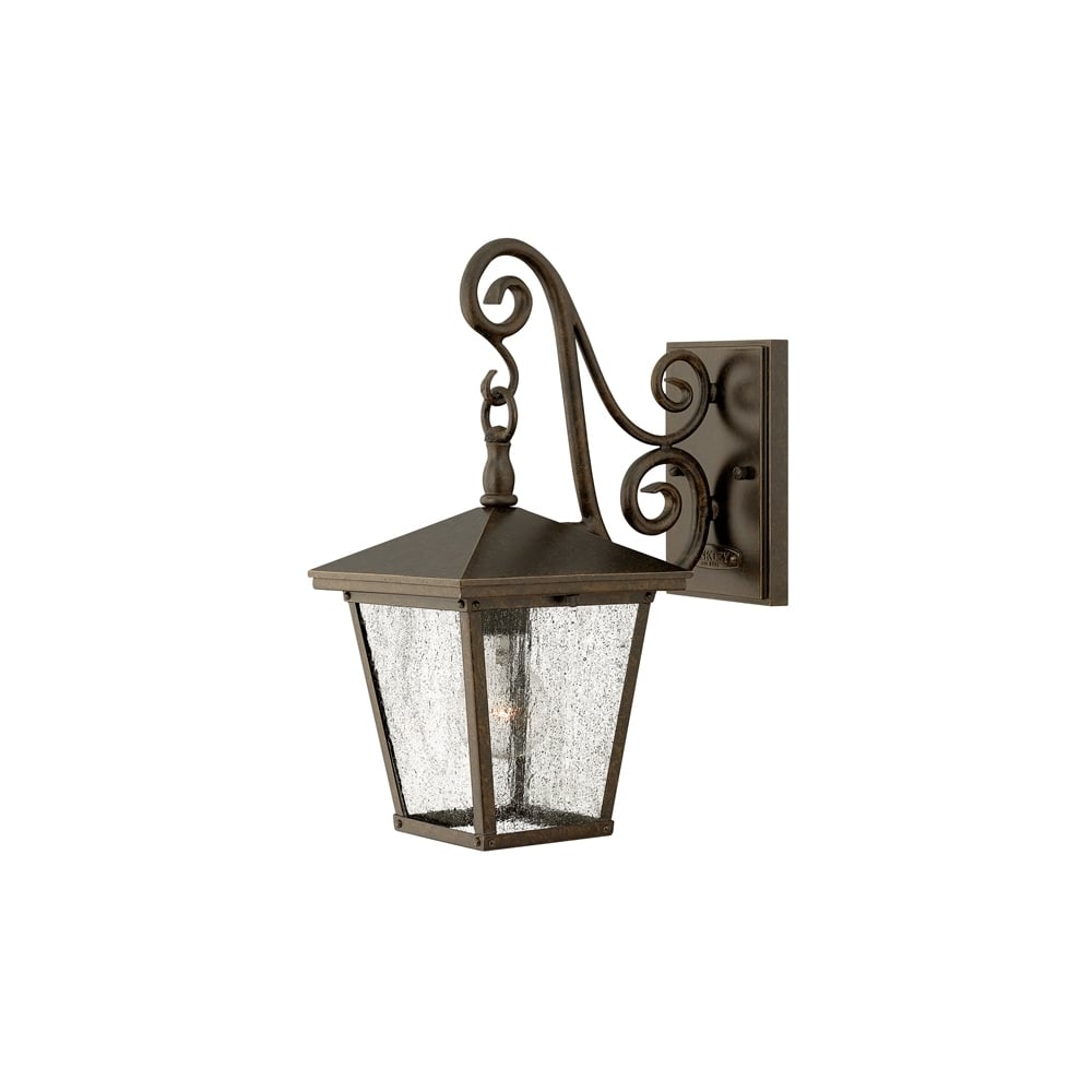 Trellis Outdoor Small Wall Lantern In Regency Bronze Finish IP44 HK/TRELLIS2/S