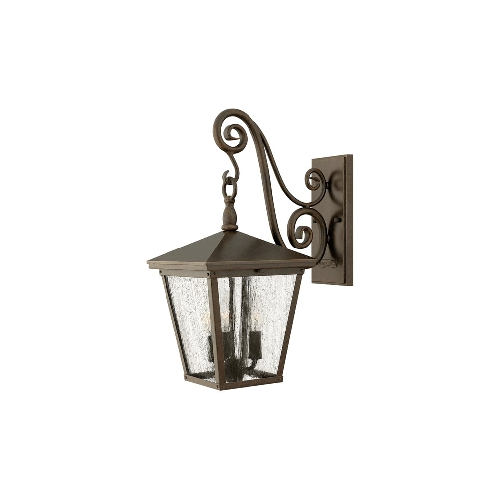 Trellis Outdoor Medium Wall Lantern In Regency Bronze Finish IP44 HK/TRELLIS2/M