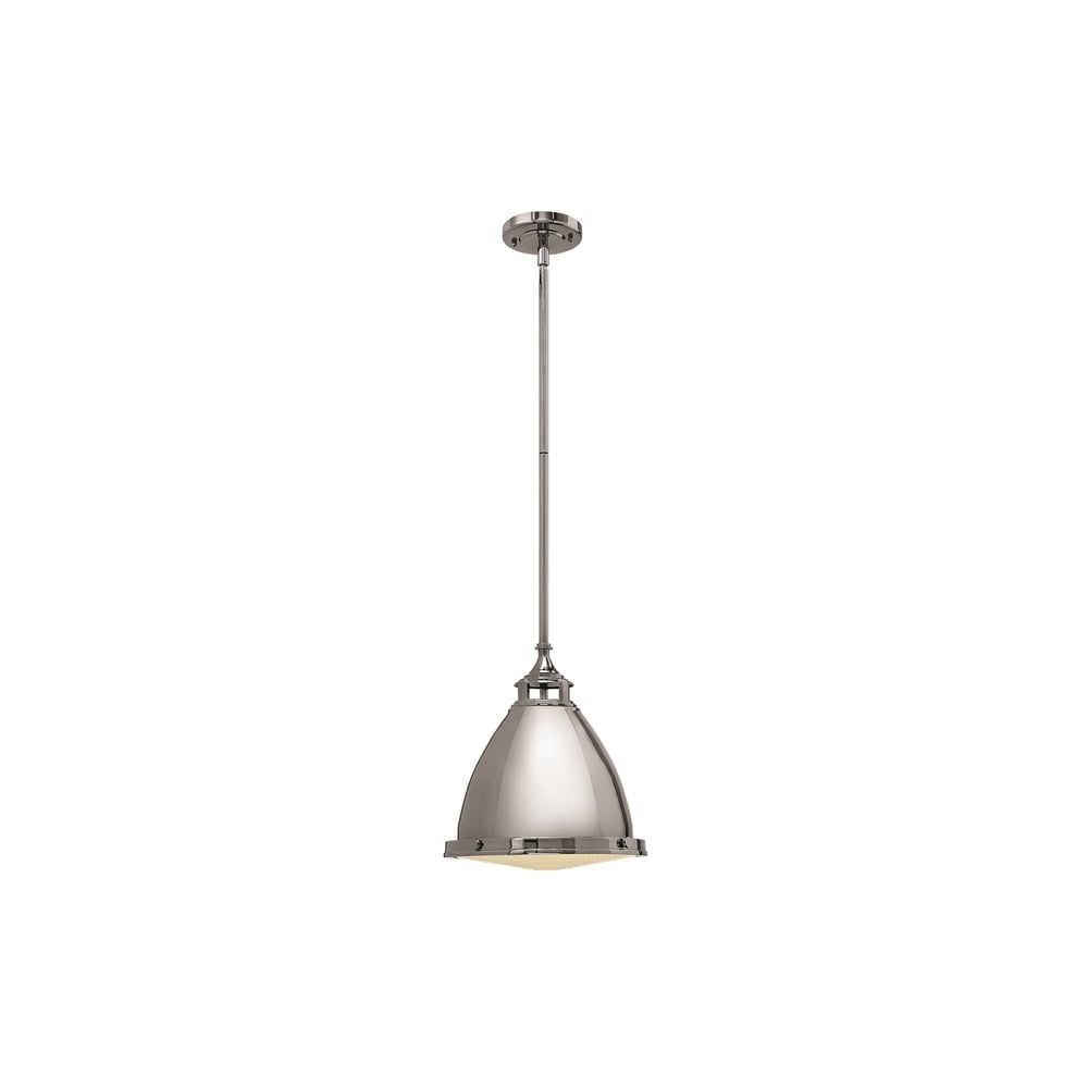 Amelia Vintage Medium Ceiling Pendant Light In Polished Nickel Finish HK/AMELIA/P/M PN