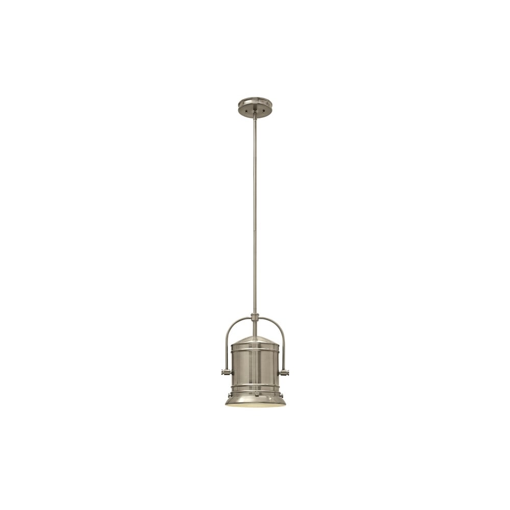 Pullman Modern Ceiling Pendant Light In Brushed Nickel Finish HK/PULLMAN/M BN