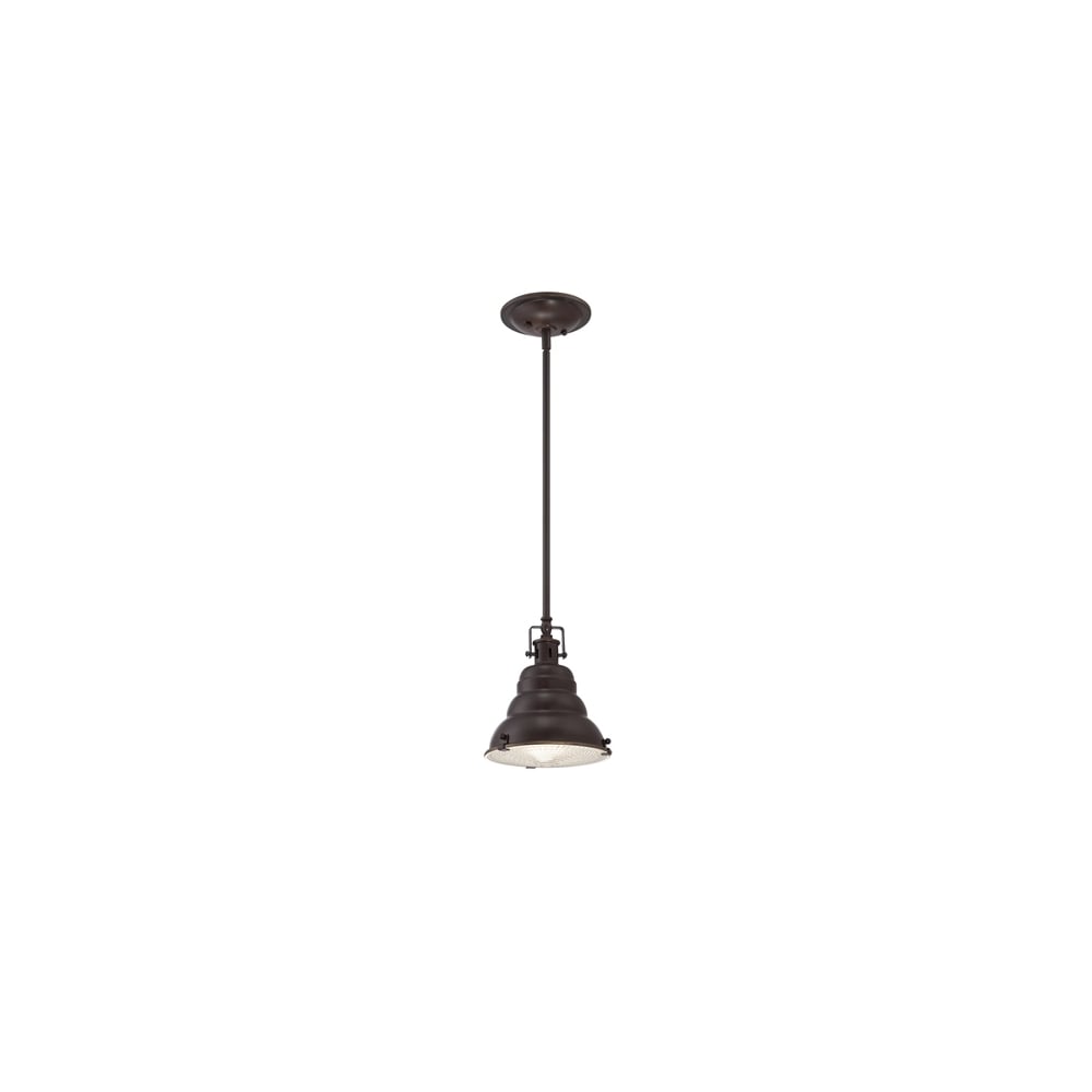 Eastvale Industrial Mini Ceiling Pendant Light In Palladian Bronze Finish QZ/EASTVALE/P/S