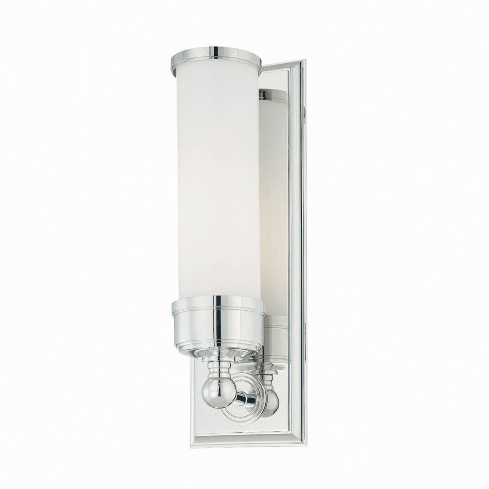 Worcester Modern Single Bathroom Wall Light In Polished Chrome Finish IP44 BATH/WS1