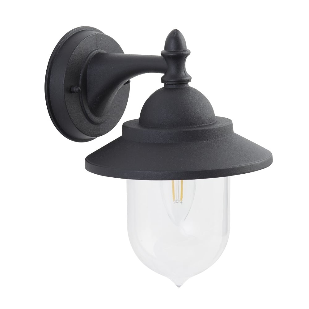 Modern Black IP44 1 Light Outdoor Exterior Wall Light