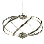 Bardot Modern LED 6 Curved Arm Ceiling Pendant In Polished Chrome Finish 6500-7CC