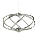 Bardot Modern LED 6 Curved Arm Ceiling Pendant In Polished Chrome Finish 6500-7CC