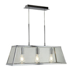 Voyager Quirky 3 Light Ceiling Bar Lantern In Polished Chrome Finish 4613-3CC