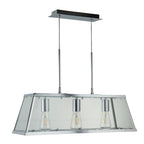 Voyager Quirky 3 Light Ceiling Bar Lantern In Polished Chrome Finish 4613-3CC