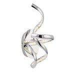 Twirls Modern LED Crystal Wall Light In Chrome Finish 9208CC