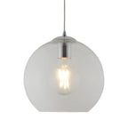 Balls Single Small Ceiling Pendant Light With Clear Glass Shade 1621CL