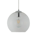 Balls Single Small Ceiling Pendant Light With Clear Glass Shade 1621CL