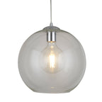 Balls Single Medium Ceiling Pendant Light With Clear Glass Shade 1632CL