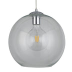 Balls Single Medium Ceiling Pendant Light With Clear Glass Shade 1632CL