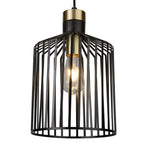 Bird Cage Medium Ceiling Pendant Light In Matt Black Finish 9413BK