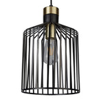 Bird Cage Medium Ceiling Pendant Light In Matt Black Finish 9413BK