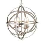 Orbit Classic 4 Light Ceiling Pendant In Satin Silver Finish 2474-4SS