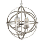 Orbit Classic 4 Light Ceiling Pendant In Satin Silver Finish 2474-4SS