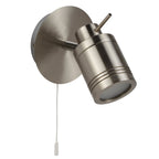 Samson Bathroom Single Wall Spotlight In Satin Silver Finish 6601SS