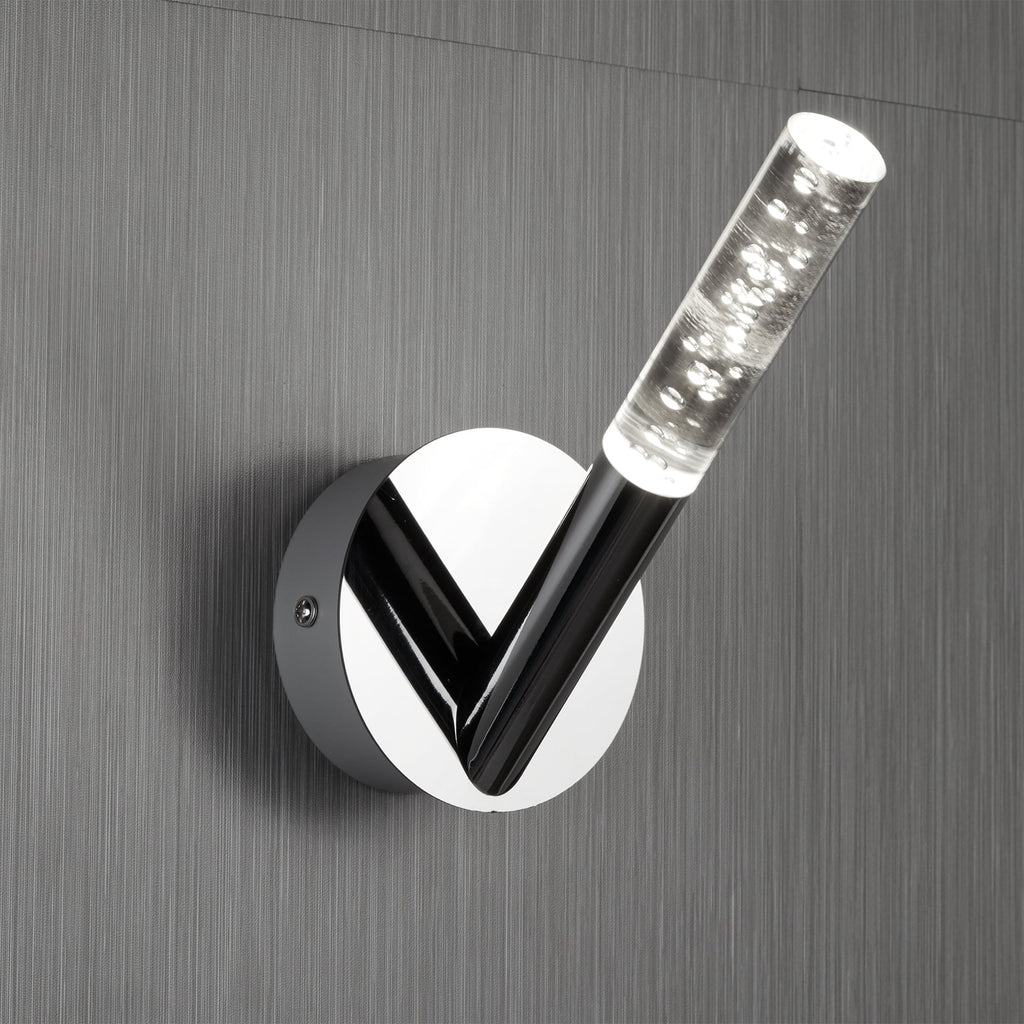 Bubbles Bathroom Wall Light In Chrome Finish With Bubble Effect 2371-1CC