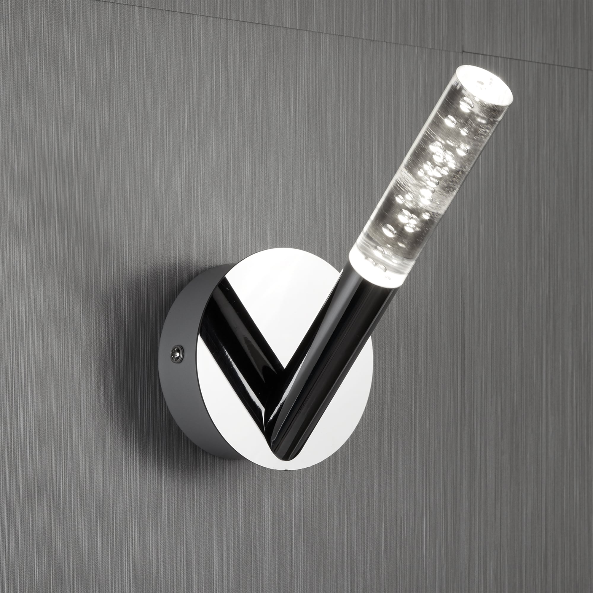 Bubbles Bathroom Wall Light In Chrome Finish With Bubble Effect 2371-1CC