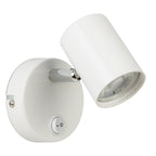 Rollo Modern LED Cylinder Head Wall Spotlight In White Finish 3171WH