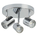 Rollo Modern LED Cylinder Head Plate Ceiling Spotlight In Chrome Finish 3173CC