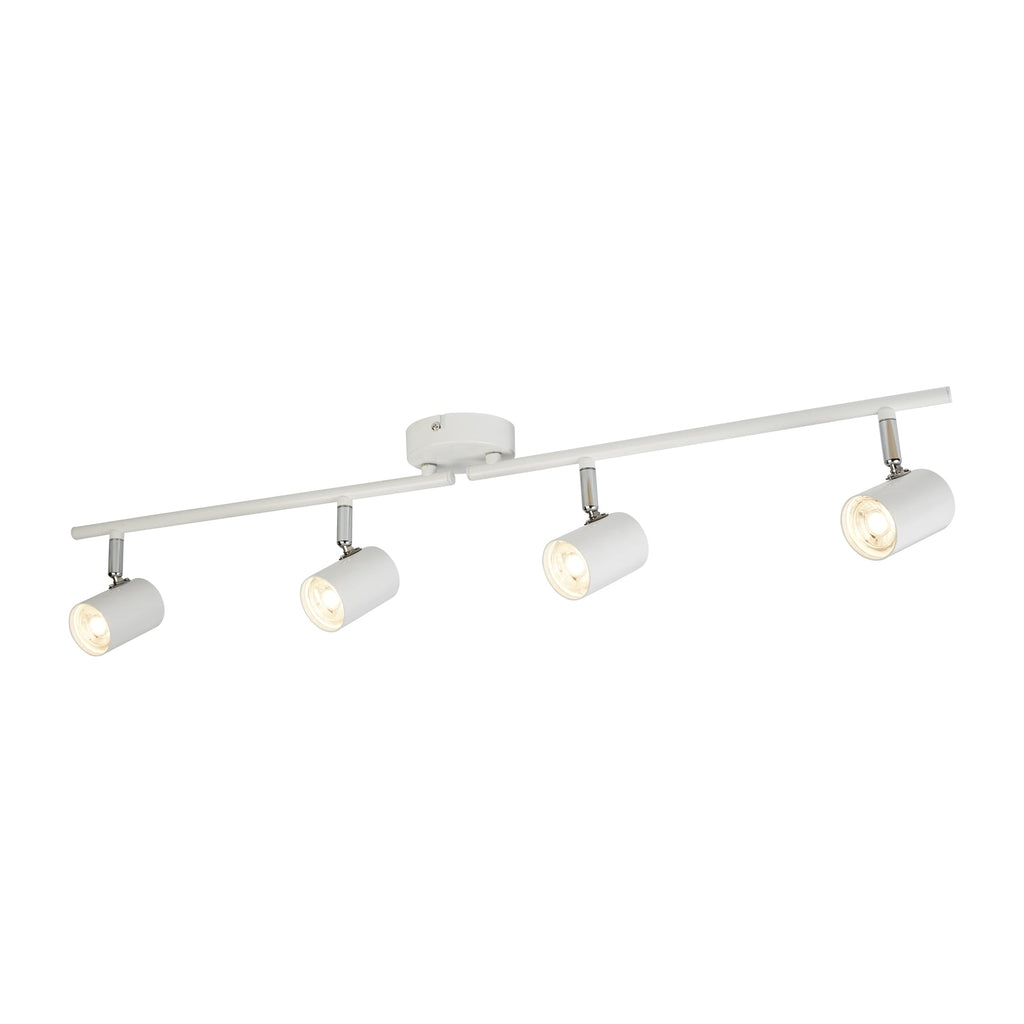 Rollo Modern LED Cylinder Head Bar Ceiling Spotlight In White Finish 3174WH